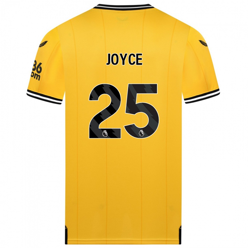 Børn Leonie Joyce #25 Gul Hjemmebane Spillertrøjer 2023/24 Trøje T-Shirt