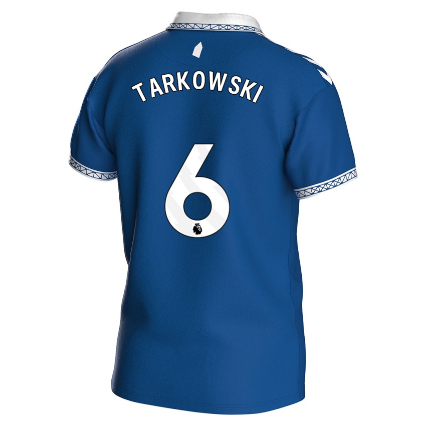 Børn James Tarkowski #6 Kongeblå Hjemmebane Spillertrøjer 2023/24 Trøje T-Shirt