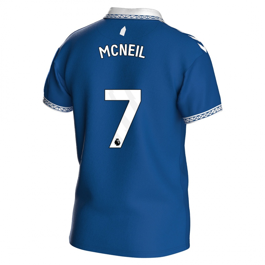 Børn Dwight Mcneil #7 Kongeblå Hjemmebane Spillertrøjer 2023/24 Trøje T-Shirt