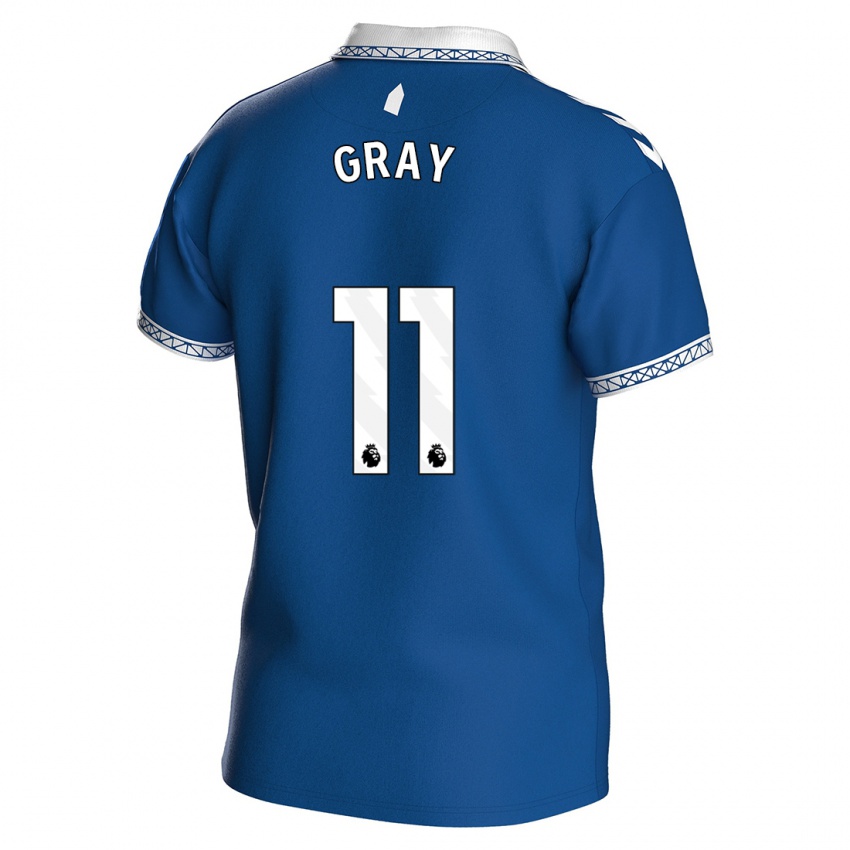 Børn Demarai Gray #11 Kongeblå Hjemmebane Spillertrøjer 2023/24 Trøje T-Shirt