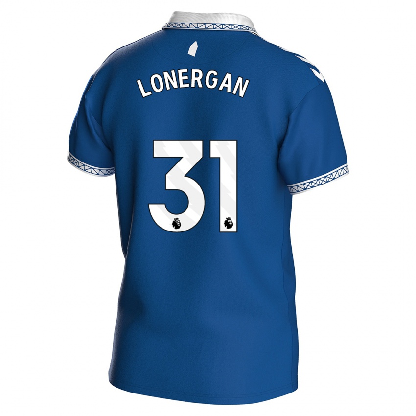 Børn Andy Lonergan #31 Kongeblå Hjemmebane Spillertrøjer 2023/24 Trøje T-Shirt