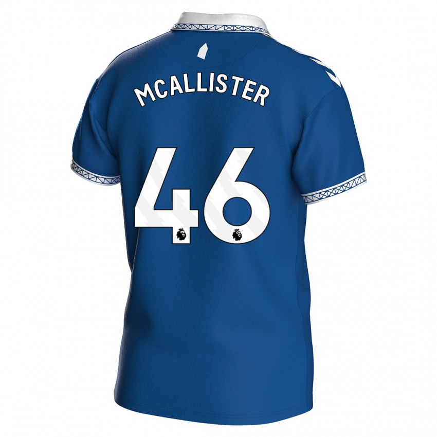 Børn Sean Mcallister #46 Kongeblå Hjemmebane Spillertrøjer 2023/24 Trøje T-Shirt