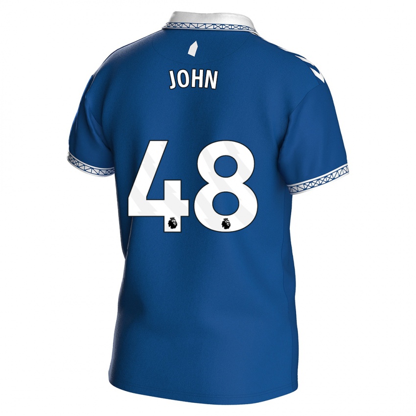 Børn Kyle John #48 Kongeblå Hjemmebane Spillertrøjer 2023/24 Trøje T-Shirt