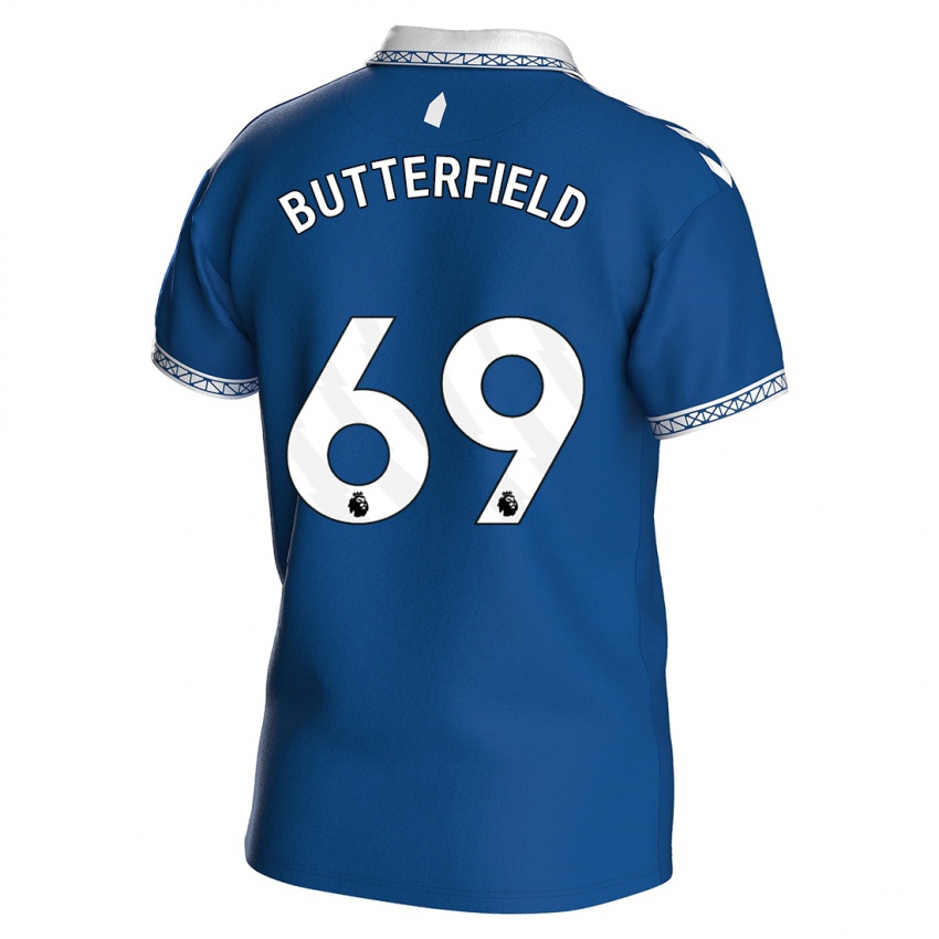 Børn Luke Butterfield #69 Kongeblå Hjemmebane Spillertrøjer 2023/24 Trøje T-Shirt