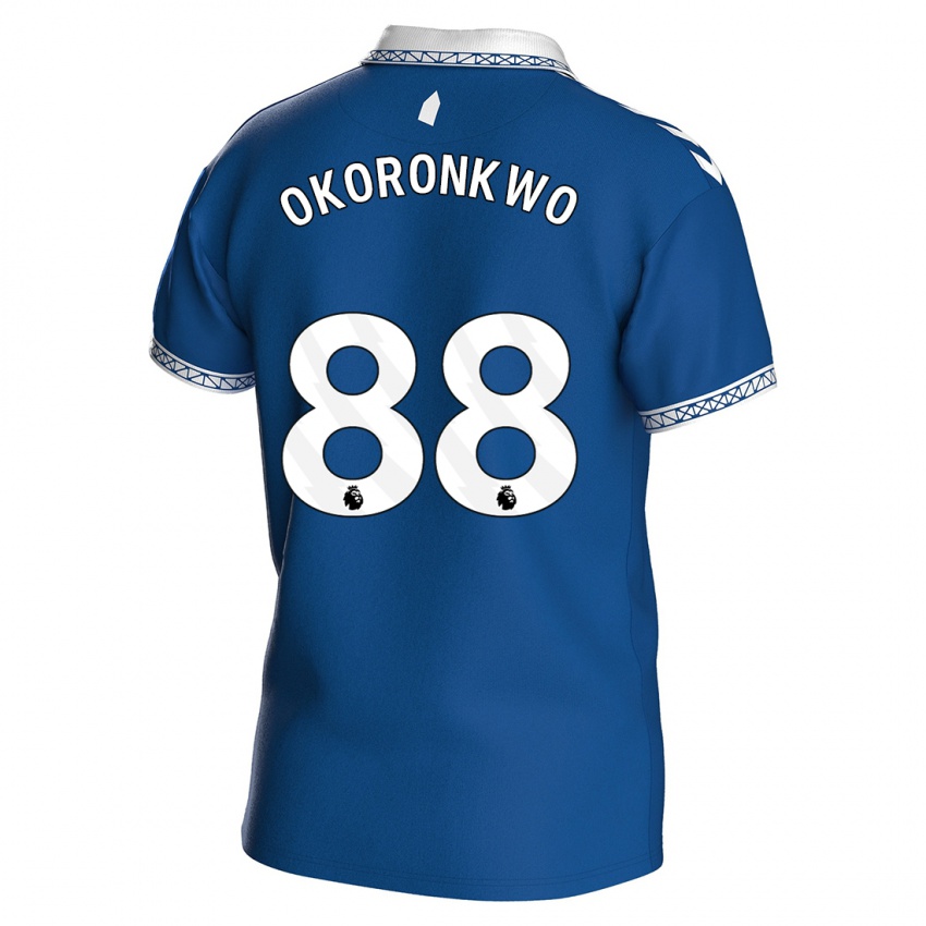 Børn Francis Okoronkwo #88 Kongeblå Hjemmebane Spillertrøjer 2023/24 Trøje T-Shirt