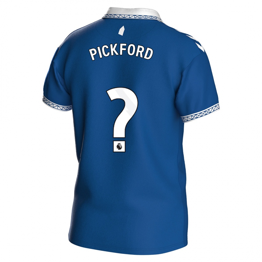 Børn George Pickford #0 Kongeblå Hjemmebane Spillertrøjer 2023/24 Trøje T-Shirt