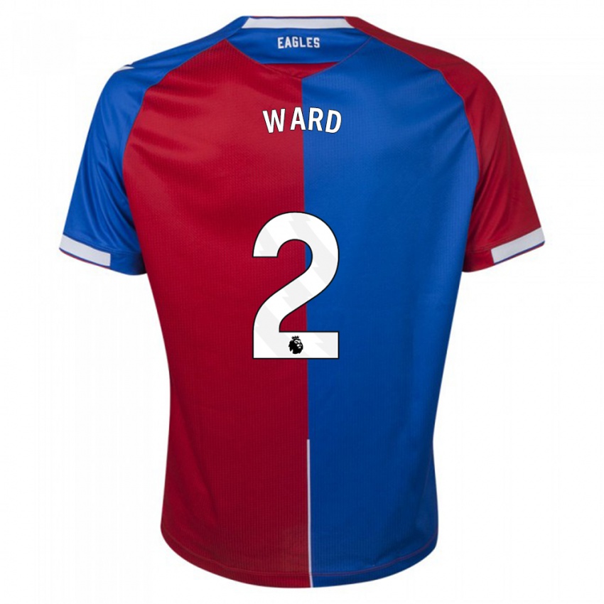 Børn Joel Ward #2 Rød Blå Hjemmebane Spillertrøjer 2023/24 Trøje T-Shirt