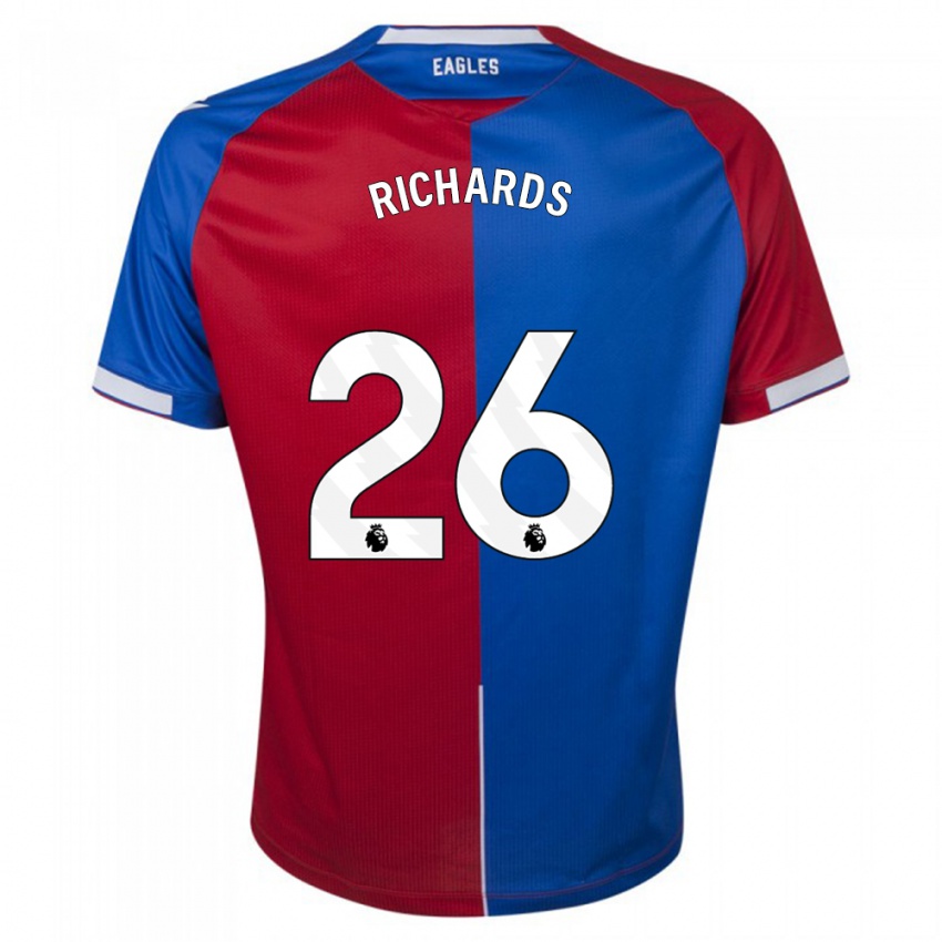 Børn Chris Richards #26 Rød Blå Hjemmebane Spillertrøjer 2023/24 Trøje T-Shirt