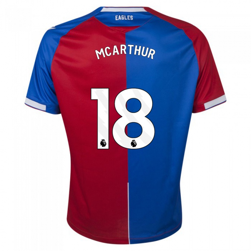 Børn James Mcarthur #18 Rød Blå Hjemmebane Spillertrøjer 2023/24 Trøje T-Shirt