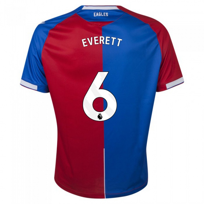 Børn Aimee Everett #6 Rød Blå Hjemmebane Spillertrøjer 2023/24 Trøje T-Shirt