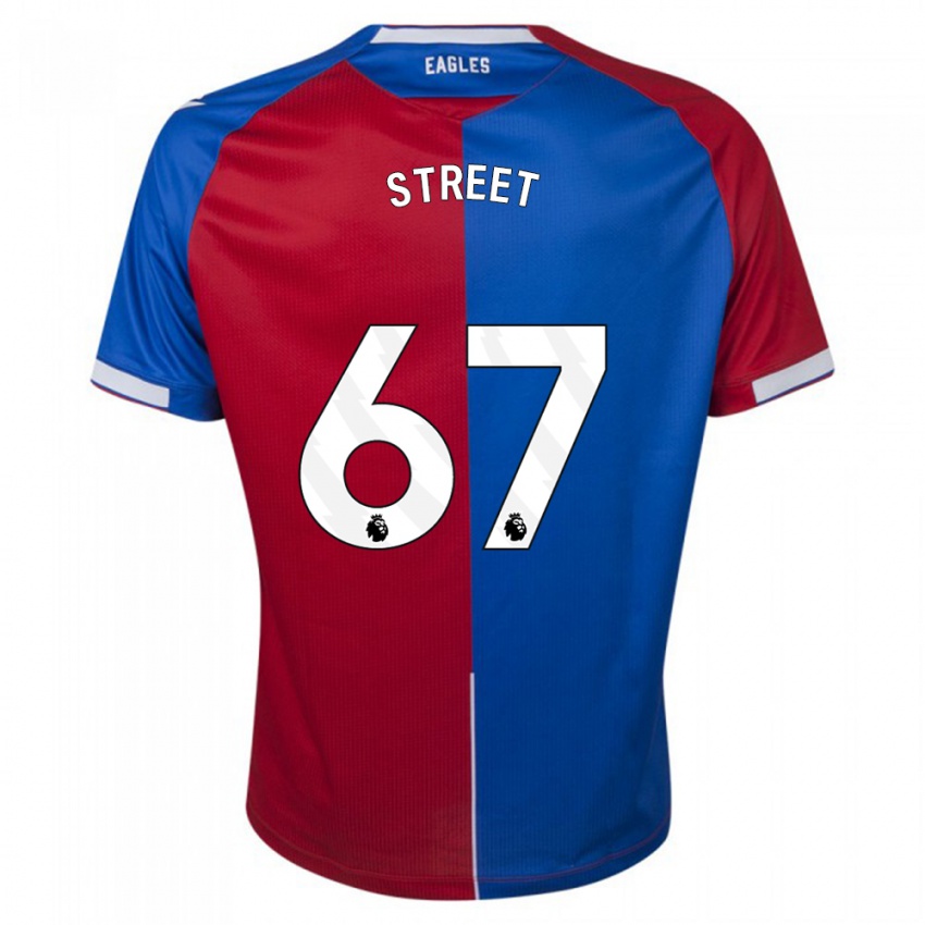Børn Rob Street #67 Rød Blå Hjemmebane Spillertrøjer 2023/24 Trøje T-Shirt