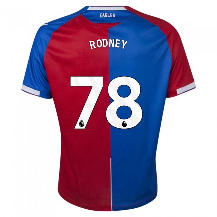 Børn Kaden Rodney #78 Rød Blå Hjemmebane Spillertrøjer 2023/24 Trøje T-Shirt