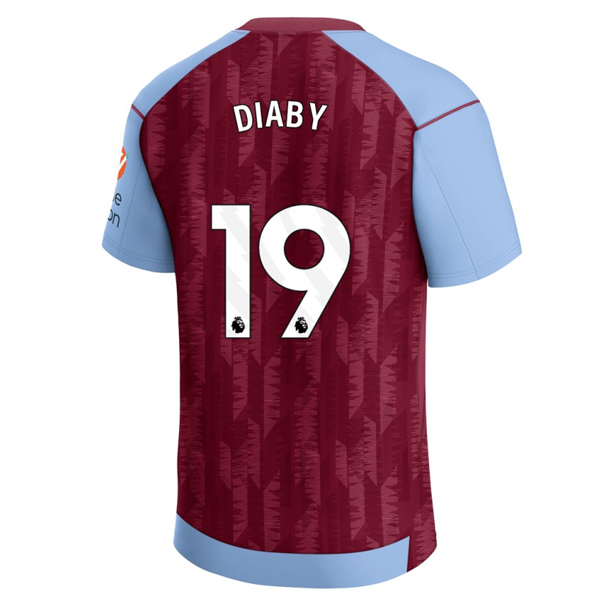 Børn Moussa Diaby #19 Klaret Blå Hjemmebane Spillertrøjer 2023/24 Trøje T-Shirt