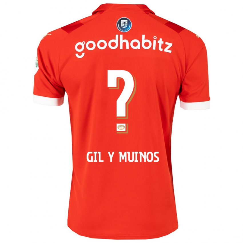 Børn Yael Gil Y Muinos #0 Rød Hjemmebane Spillertrøjer 2023/24 Trøje T-Shirt