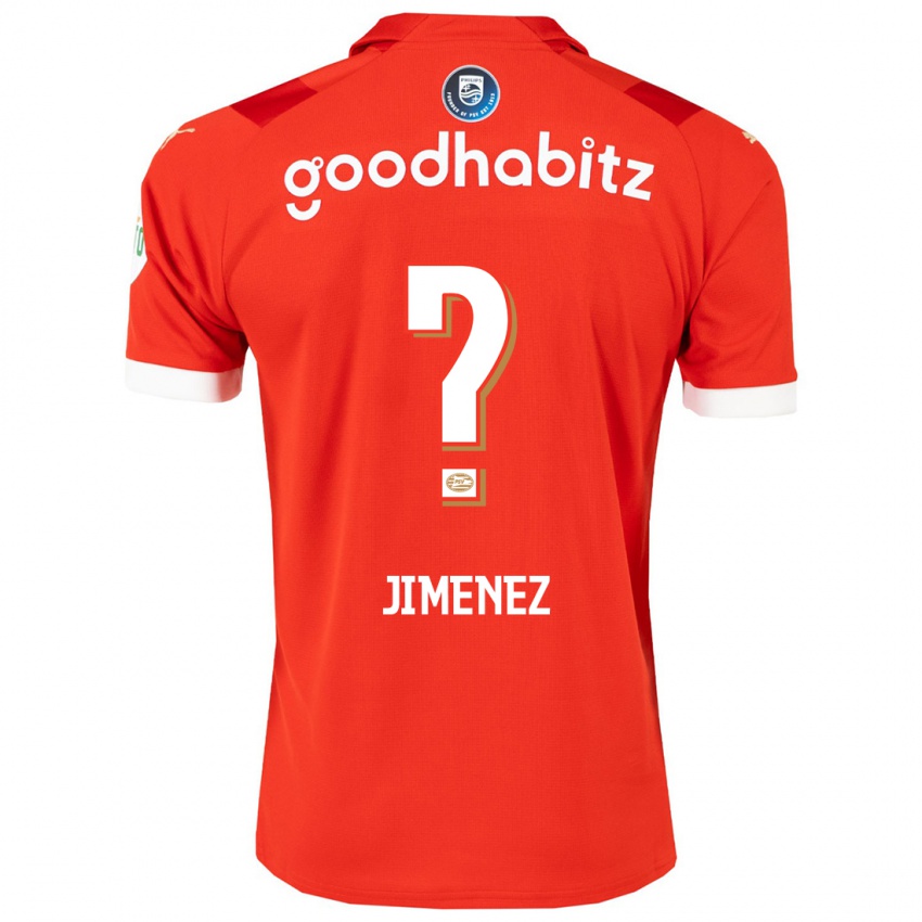 Børn Mylian Jimenez #0 Rød Hjemmebane Spillertrøjer 2023/24 Trøje T-Shirt