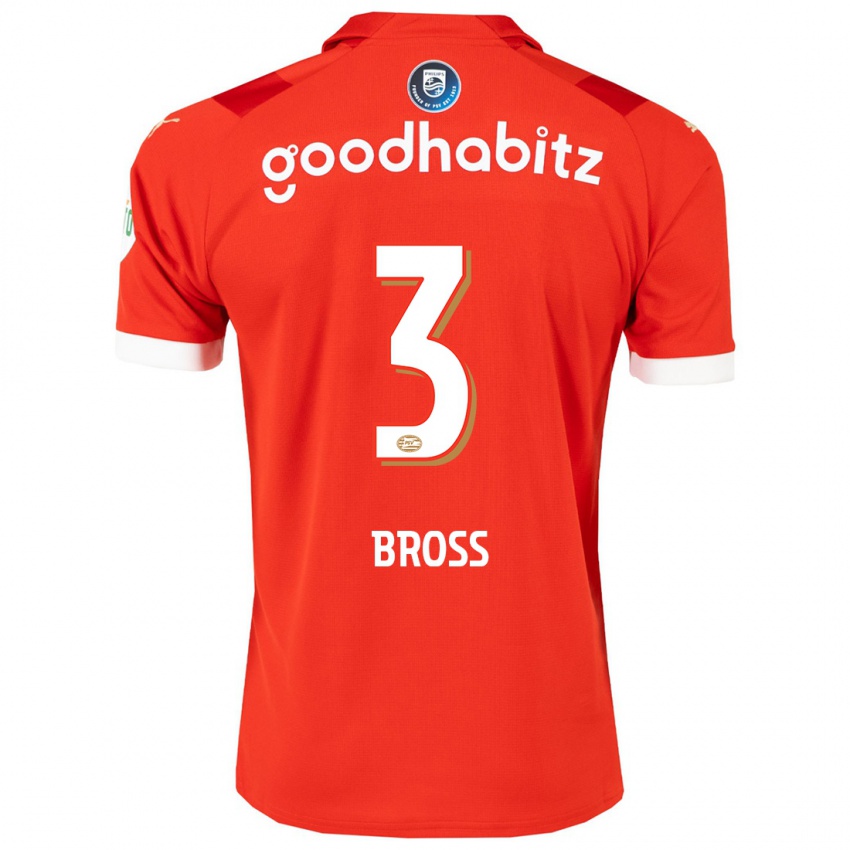 Børn Melanie Bross #3 Rød Hjemmebane Spillertrøjer 2023/24 Trøje T-Shirt