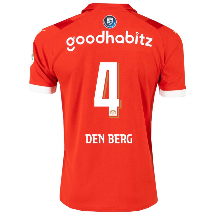 Børn Mandy Van Den Berg #4 Rød Hjemmebane Spillertrøjer 2023/24 Trøje T-Shirt