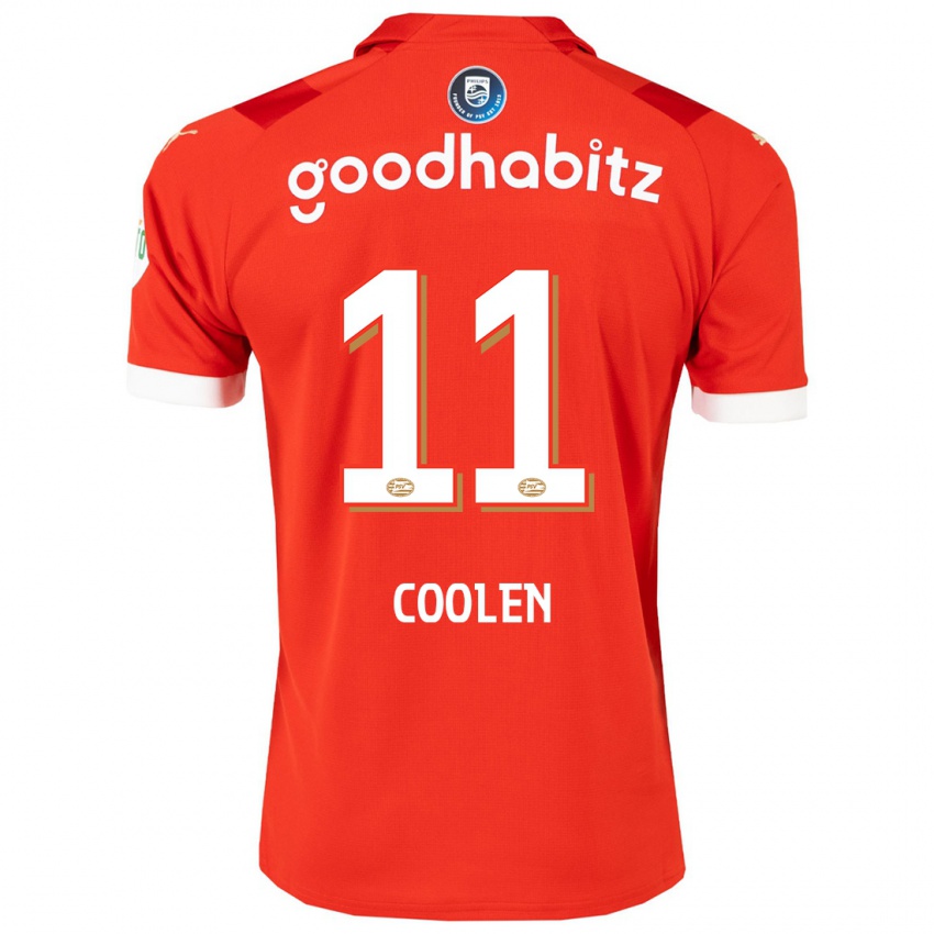 Børn Nadia Coolen #11 Rød Hjemmebane Spillertrøjer 2023/24 Trøje T-Shirt