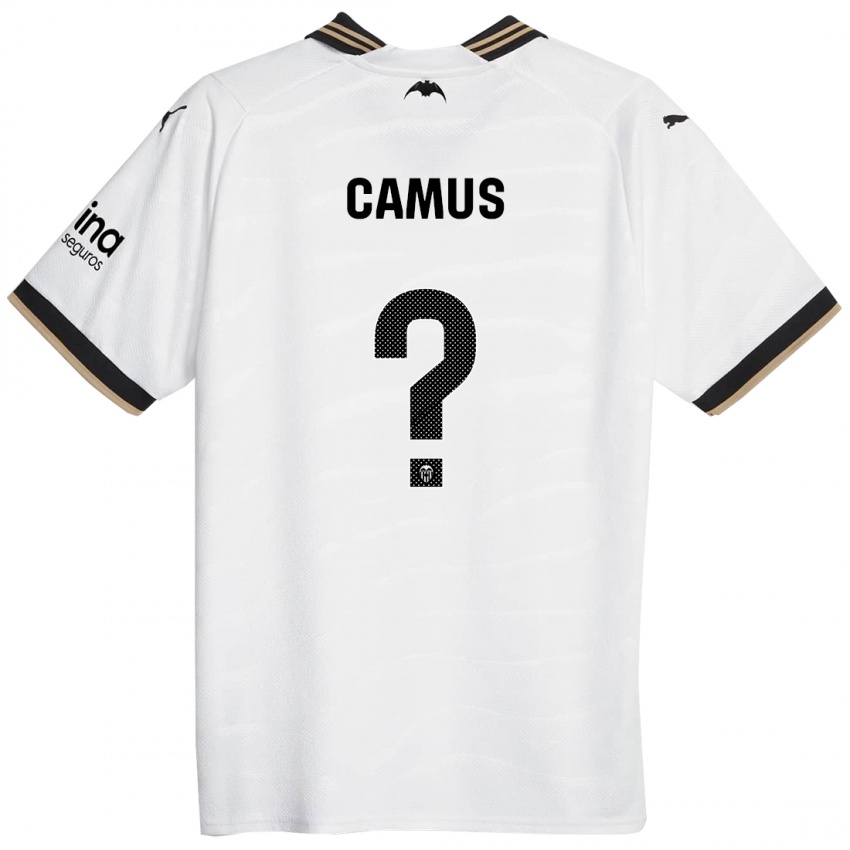 Børn Marco Camus #0 Hvid Hjemmebane Spillertrøjer 2023/24 Trøje T-Shirt