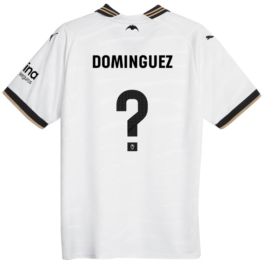 Børn Mario Dominguez #0 Hvid Hjemmebane Spillertrøjer 2023/24 Trøje T-Shirt