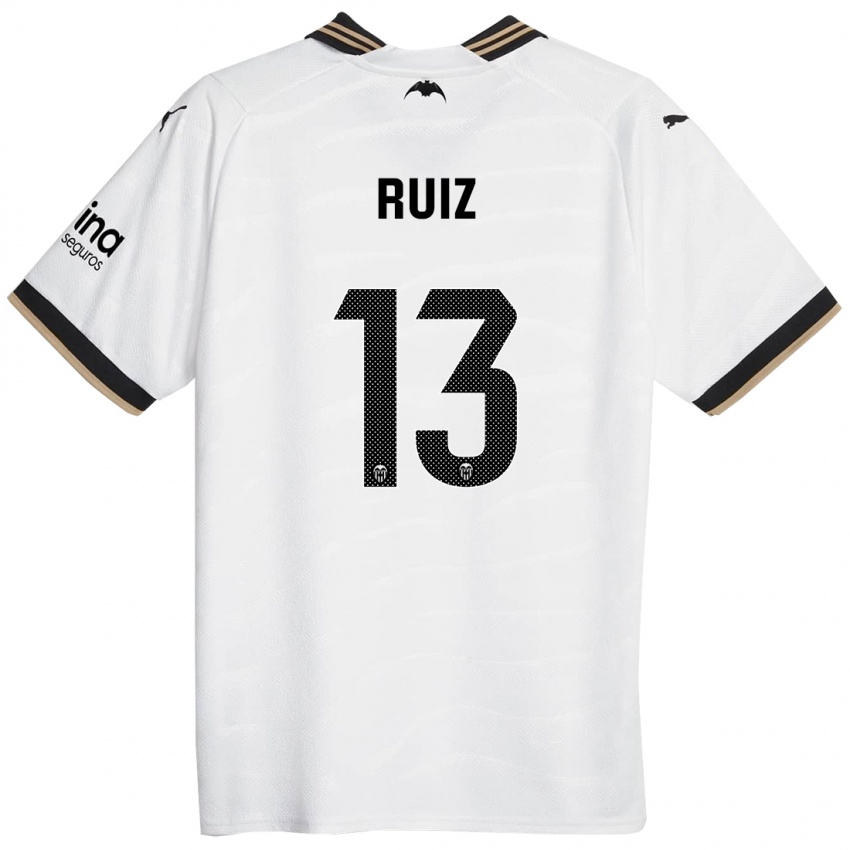 Børn Nil Ruiz #13 Hvid Hjemmebane Spillertrøjer 2023/24 Trøje T-Shirt