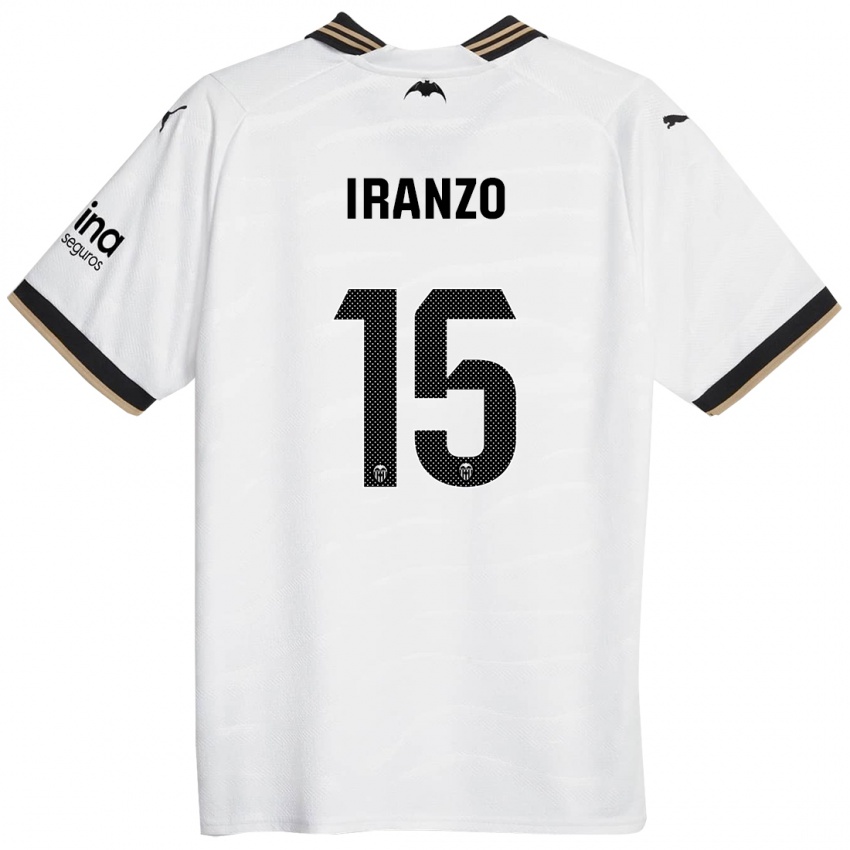 Børn Rubén Iranzo #15 Hvid Hjemmebane Spillertrøjer 2023/24 Trøje T-Shirt