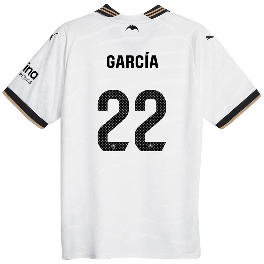 Børn Azael García #22 Hvid Hjemmebane Spillertrøjer 2023/24 Trøje T-Shirt