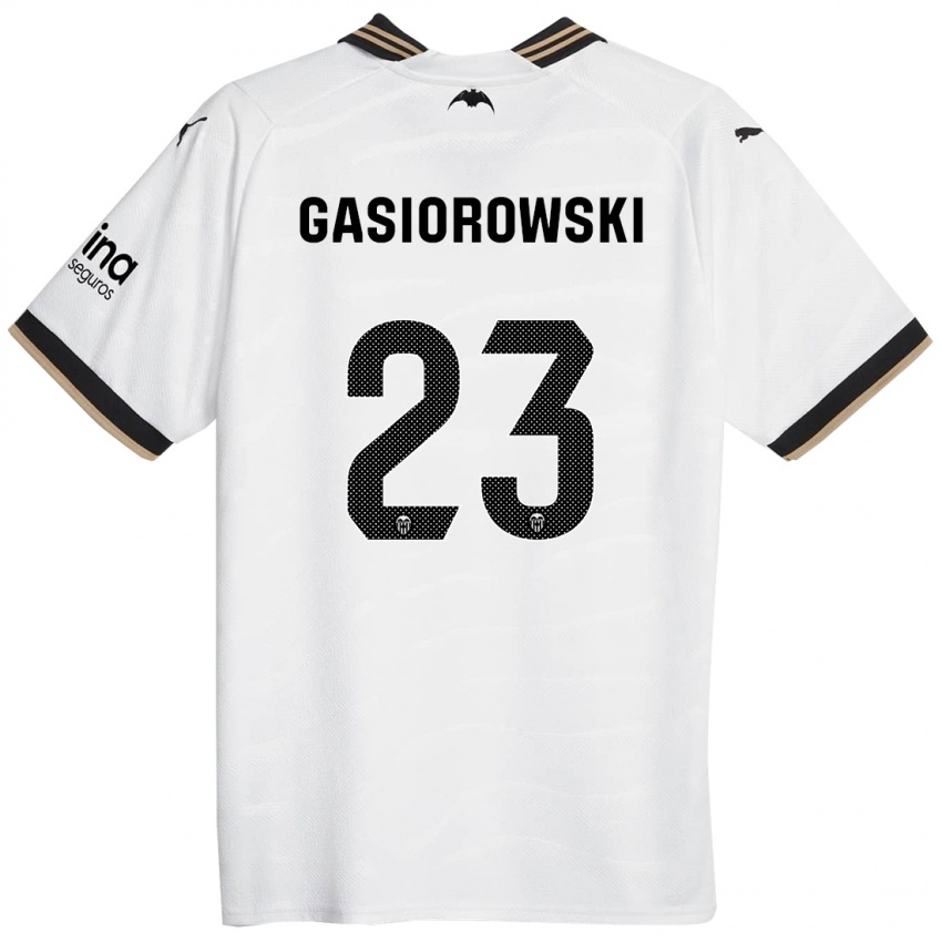 Børn Yarek Gasiorowski #23 Hvid Hjemmebane Spillertrøjer 2023/24 Trøje T-Shirt