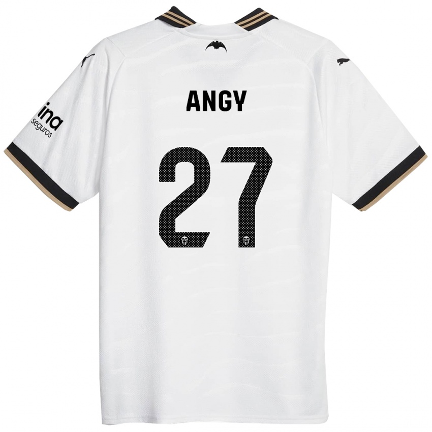 Børn Angy #27 Hvid Hjemmebane Spillertrøjer 2023/24 Trøje T-Shirt