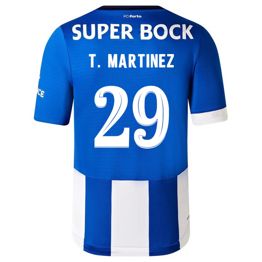 Børn Toni Martinez #29 Blå Hvid Hjemmebane Spillertrøjer 2023/24 Trøje T-Shirt