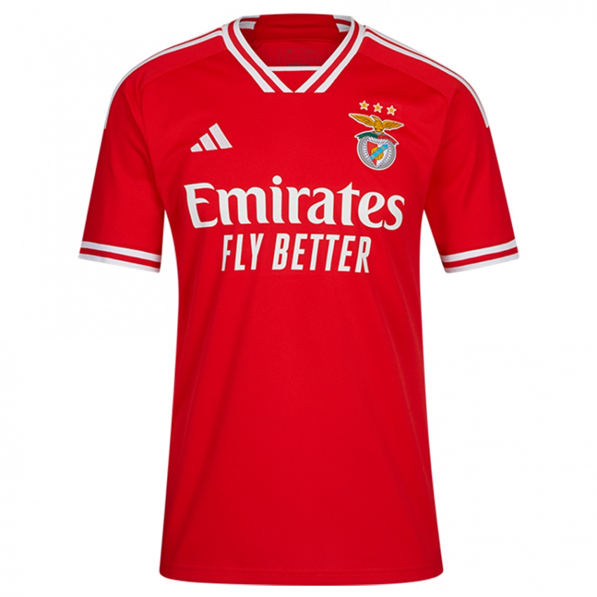 Børn João Rêgo #84 Rød Hjemmebane Spillertrøjer 2023/24 Trøje T-Shirt