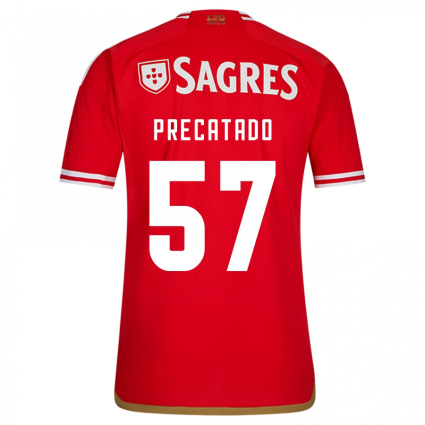 Børn Precatado #57 Rød Hjemmebane Spillertrøjer 2023/24 Trøje T-Shirt