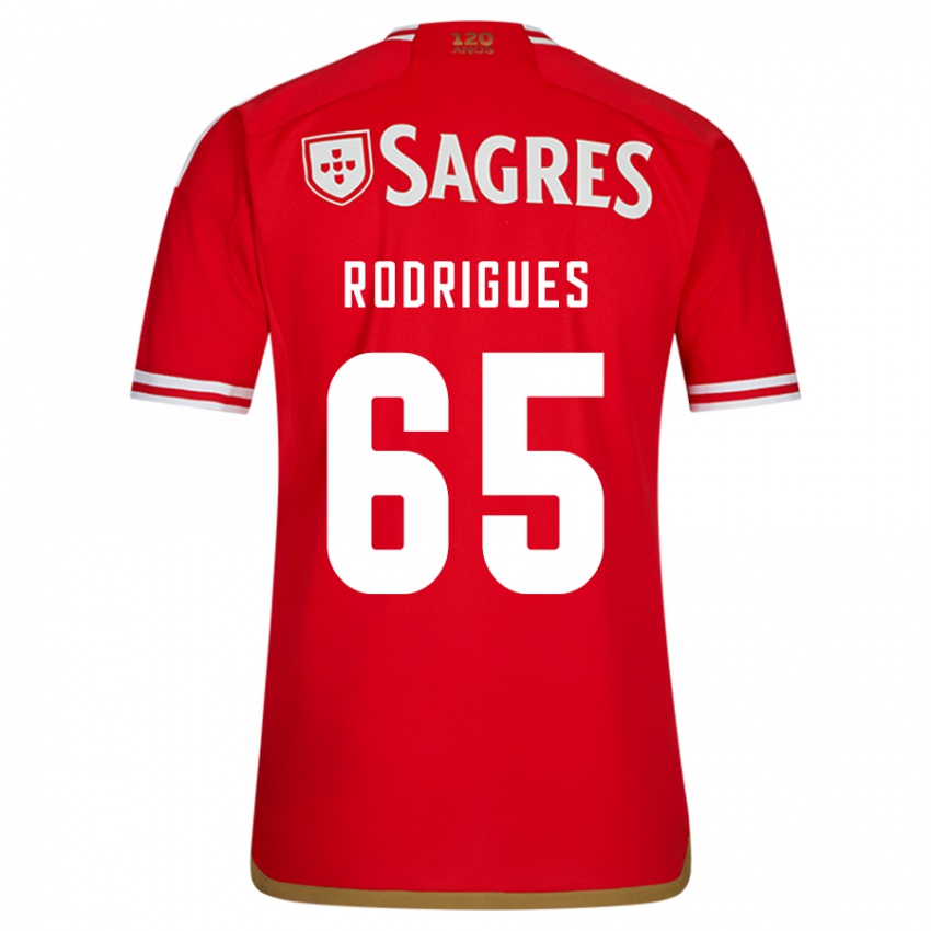 Børn Rafael Rodrigues #65 Rød Hjemmebane Spillertrøjer 2023/24 Trøje T-Shirt