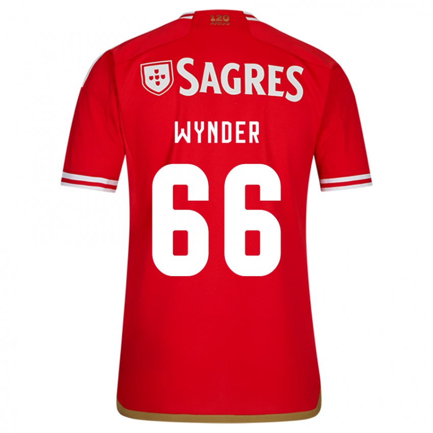 Børn Joshua Wynder #66 Rød Hjemmebane Spillertrøjer 2023/24 Trøje T-Shirt
