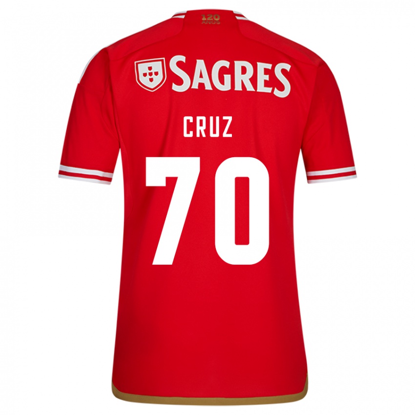 Børn Filipe Cruz #70 Rød Hjemmebane Spillertrøjer 2023/24 Trøje T-Shirt