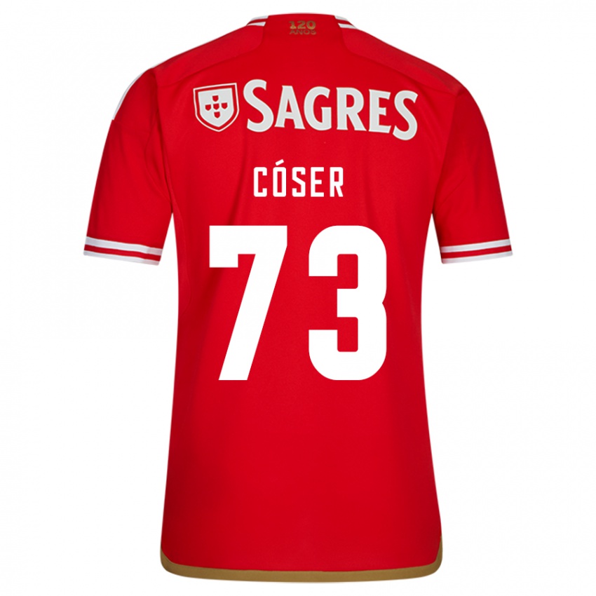 Børn Tiago Cóser #73 Rød Hjemmebane Spillertrøjer 2023/24 Trøje T-Shirt