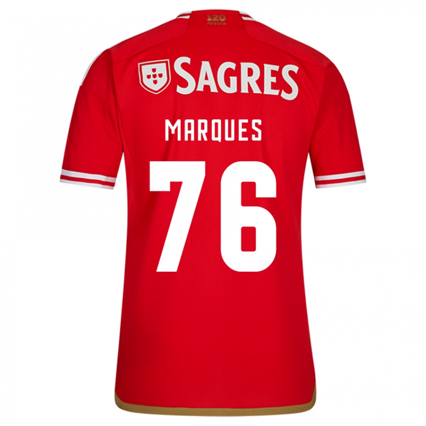 Børn Gustavo Marques #76 Rød Hjemmebane Spillertrøjer 2023/24 Trøje T-Shirt