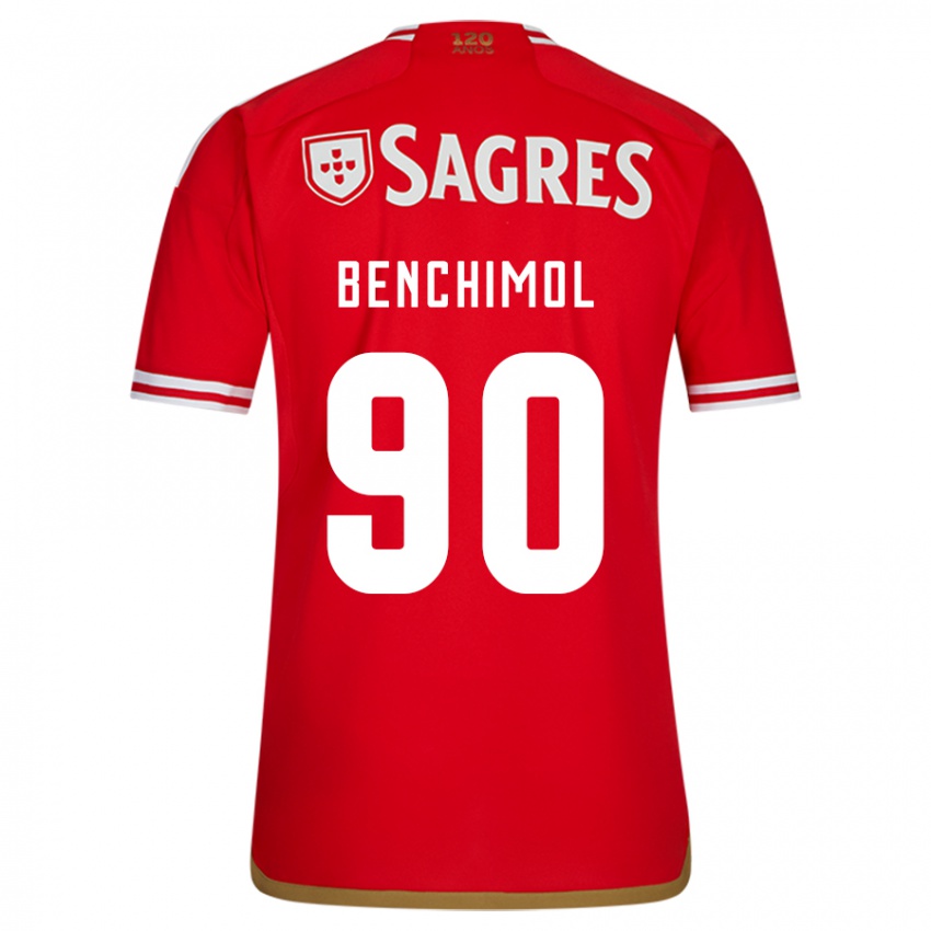 Børn Benchimol #90 Rød Hjemmebane Spillertrøjer 2023/24 Trøje T-Shirt