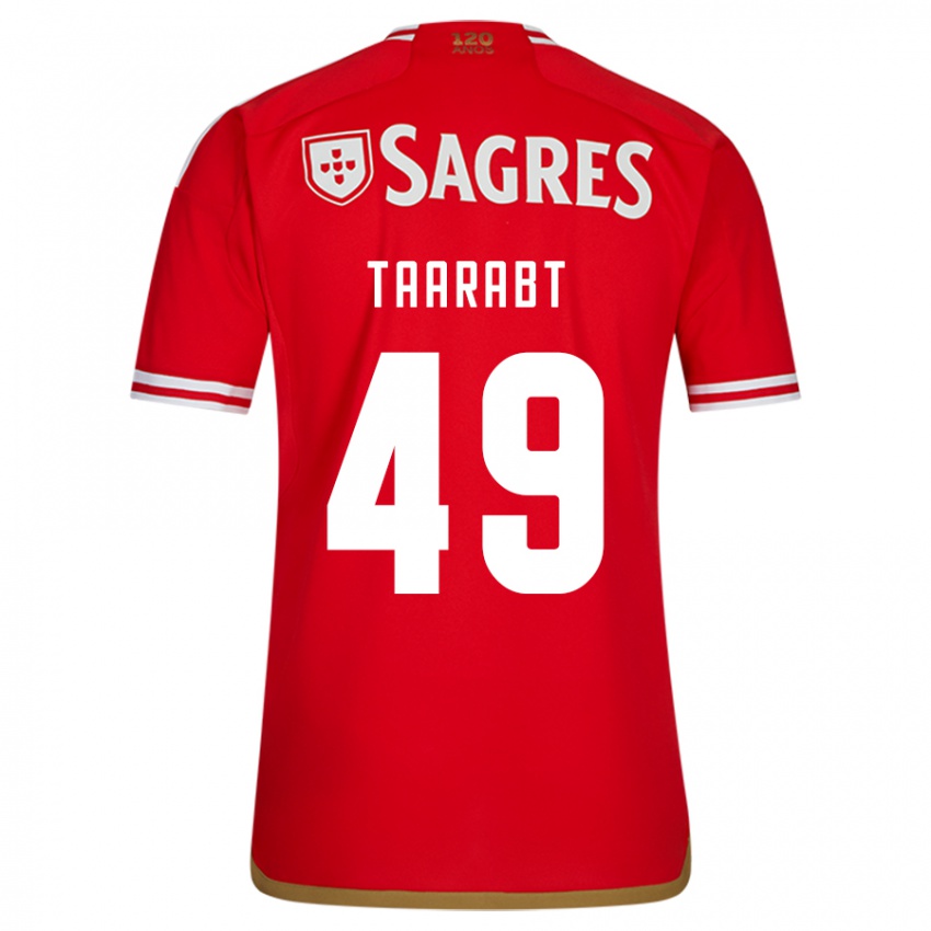 Børn Adel Taarabt #49 Rød Hjemmebane Spillertrøjer 2023/24 Trøje T-Shirt