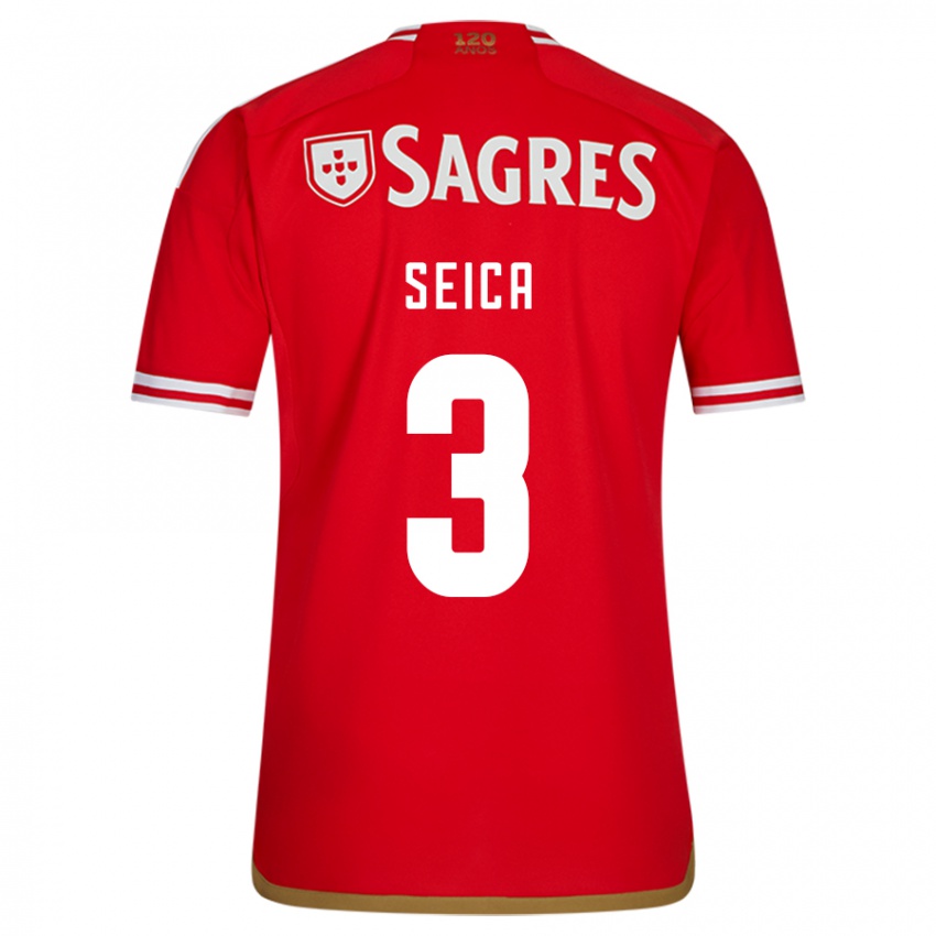 Børn Ana Seica #3 Rød Hjemmebane Spillertrøjer 2023/24 Trøje T-Shirt