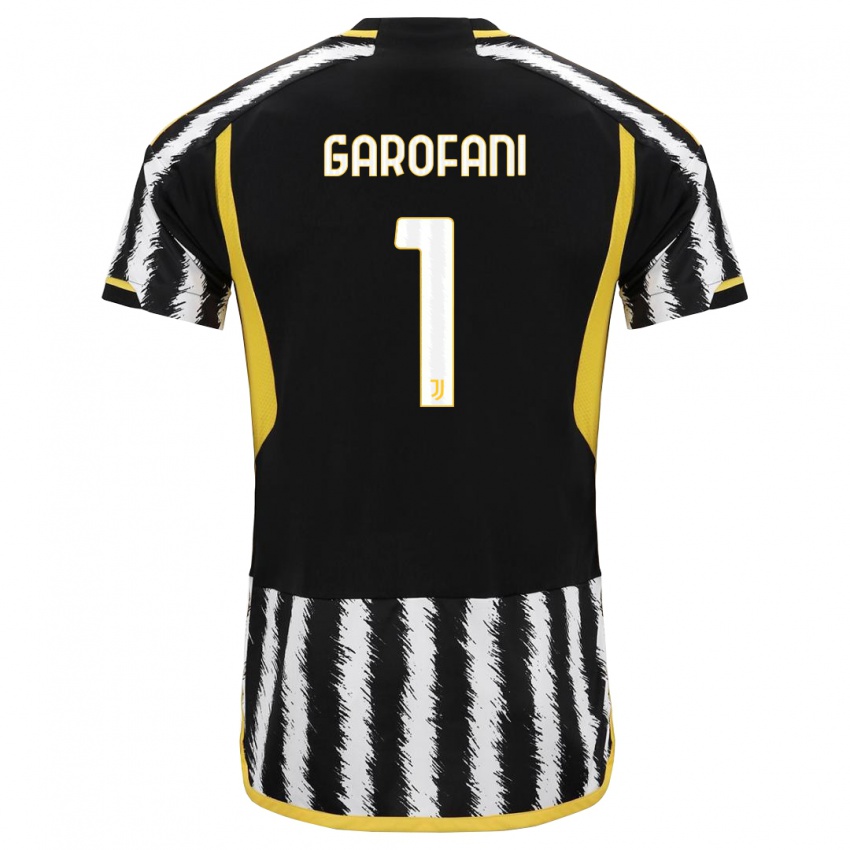 Børn Giovanni Garofani #1 Sort Hvid Hjemmebane Spillertrøjer 2023/24 Trøje T-Shirt