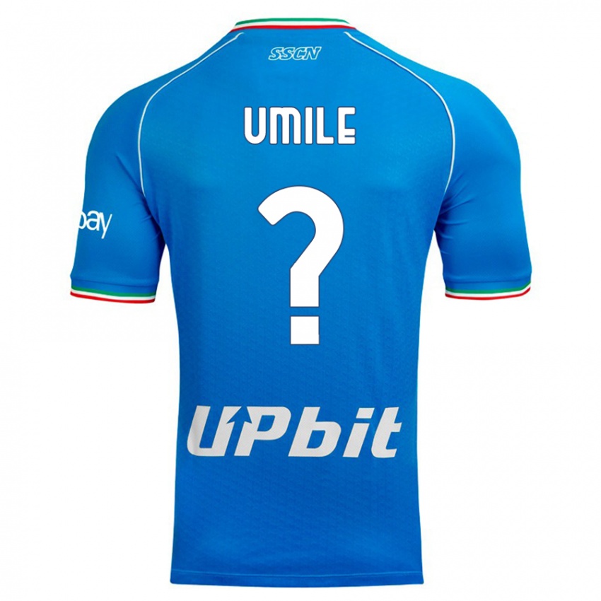 Børn Bruno Umile #0 Himmelblå Hjemmebane Spillertrøjer 2023/24 Trøje T-Shirt