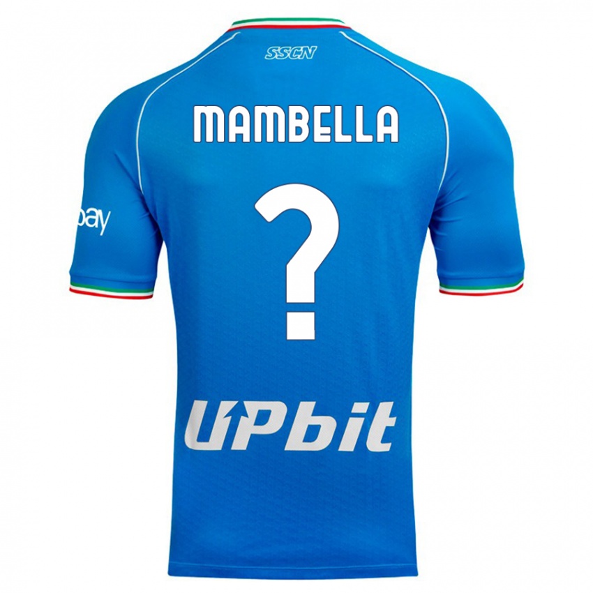 Børn Andrea Mambella #0 Himmelblå Hjemmebane Spillertrøjer 2023/24 Trøje T-Shirt