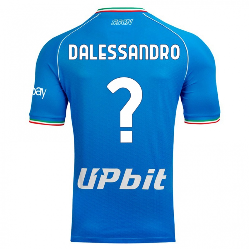 Børn Nicola Dalessandro #0 Himmelblå Hjemmebane Spillertrøjer 2023/24 Trøje T-Shirt