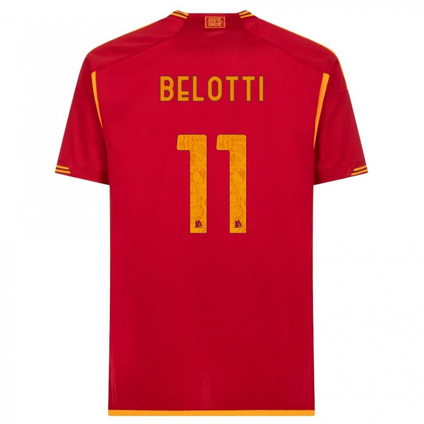 Børn Andrea Belotti #11 Rød Hjemmebane Spillertrøjer 2023/24 Trøje T-Shirt