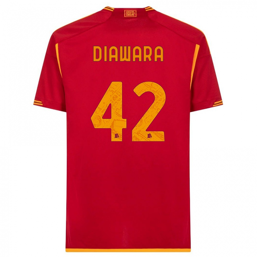 Børn Amadou Diawara #42 Rød Hjemmebane Spillertrøjer 2023/24 Trøje T-Shirt