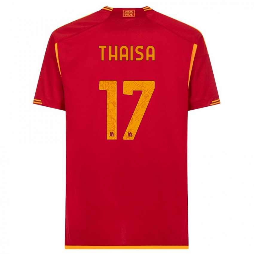 Børn Thaisa #17 Rød Hjemmebane Spillertrøjer 2023/24 Trøje T-Shirt