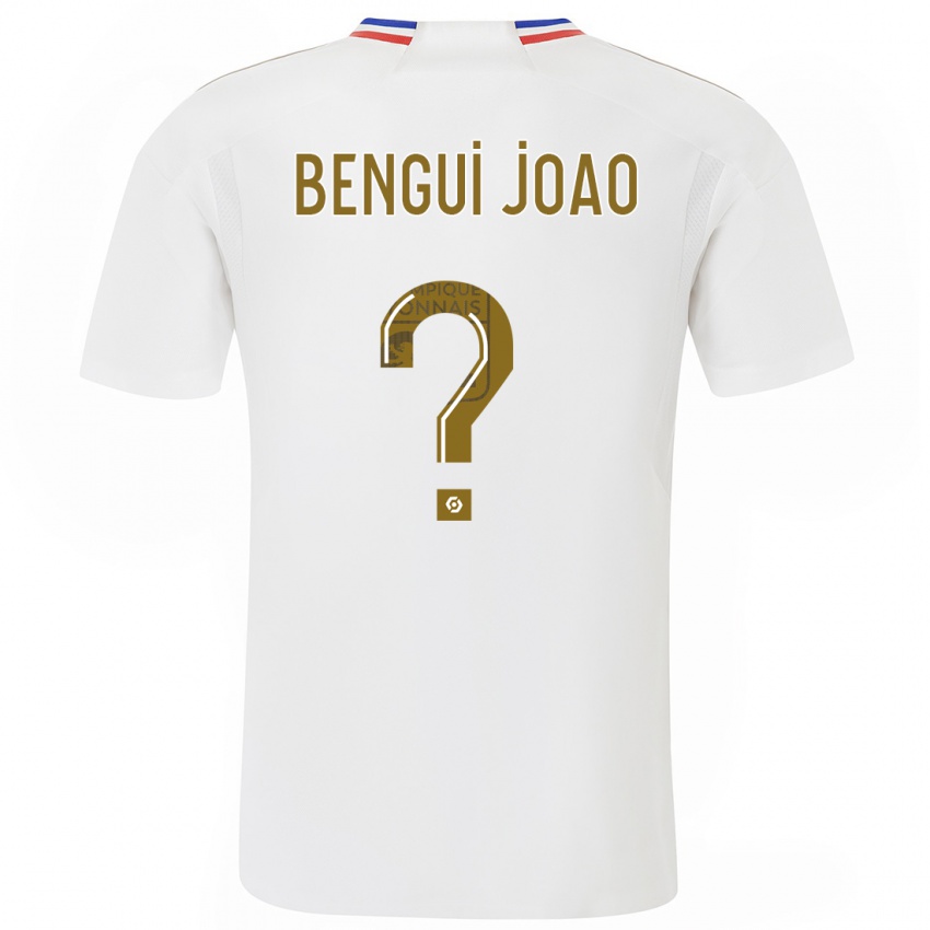 Børn Justin Bengui Joao #0 Hvid Hjemmebane Spillertrøjer 2023/24 Trøje T-Shirt