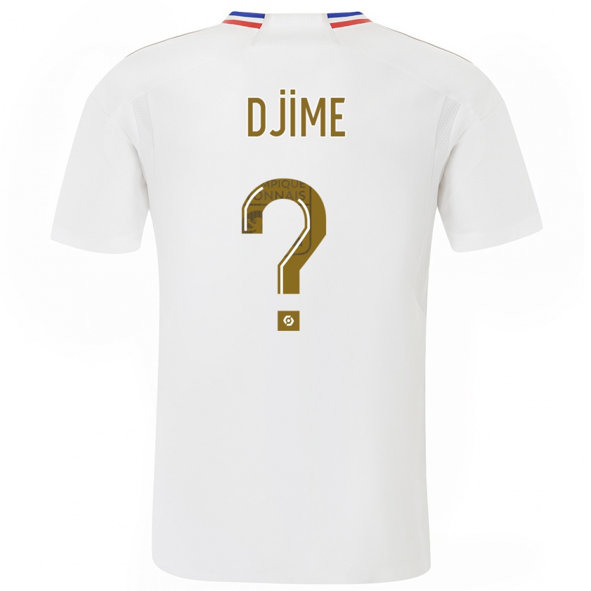 Børn Ahmed Djime #0 Hvid Hjemmebane Spillertrøjer 2023/24 Trøje T-Shirt