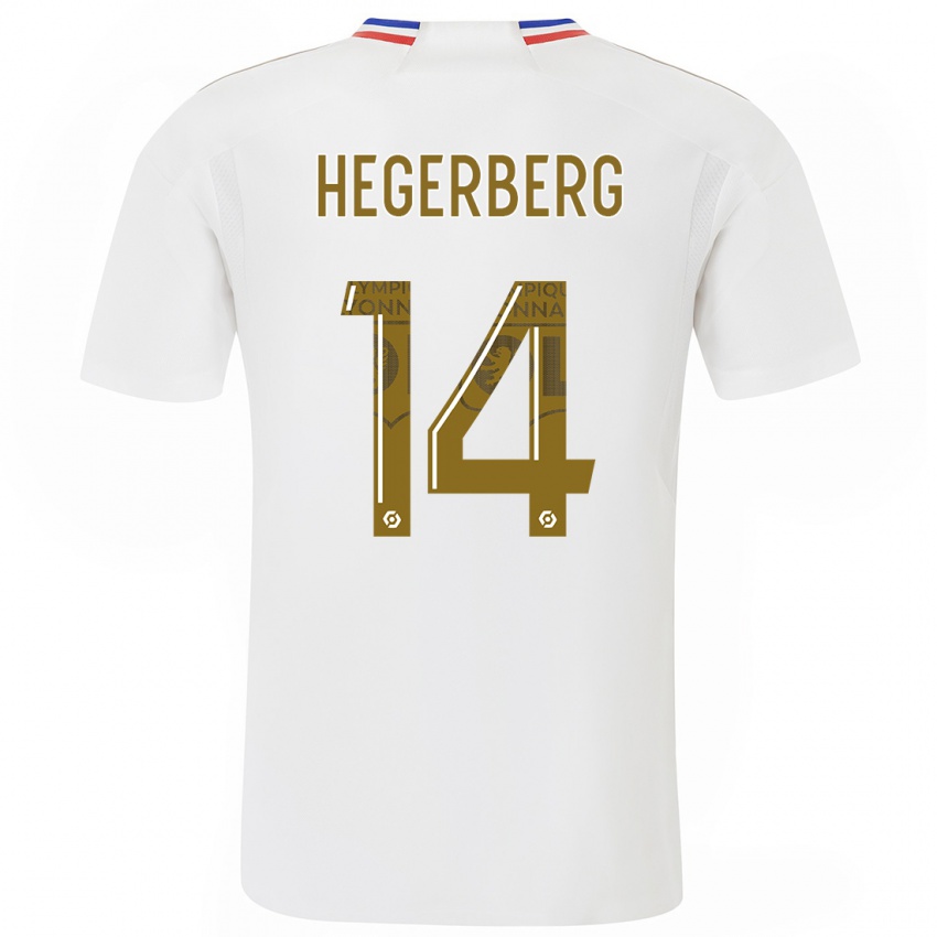 Børn Ada Hegerberg #14 Hvid Hjemmebane Spillertrøjer 2023/24 Trøje T-Shirt